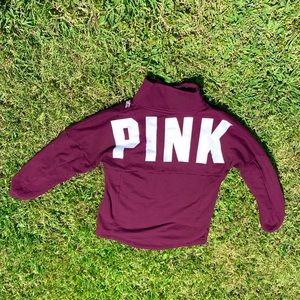 Victoria Secret Pink quarter zip hoodie